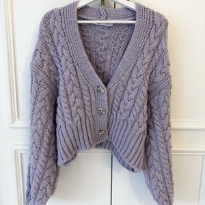 Zara purple cardigan